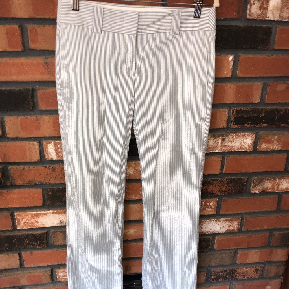 J Crew Seersucker pants size 0